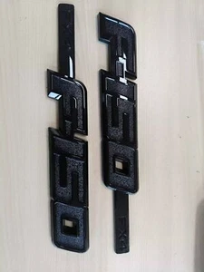 2PCS Fender Side Emblems For 2009-2014 F-1-5-0 FX4 Replacement Badges All Black - Picture 1 of 9