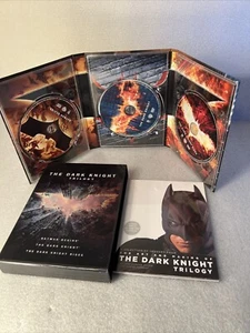 THE DARK KNIGHT TRILOGY DVD Limited Edition Box Set w/ Art & Making Book - Picture 1 of 16