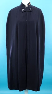 Abrigo con capa de enfermera forrado azul marino y rojo WPH Hospital años 40 50 de colección para mujer - Imagen 1 de 24