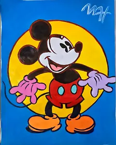 Collection PETER MAX, Painting on paper (Handmade) signed & stamped. Mixed media - Picture 1 of 2