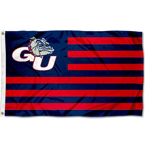 Gonzaga University Bulldogs Stars and Stripes Nation USA Flag Cover