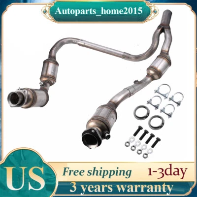 Exhaust Manifold Catalytic Converter for 2007-2009 Jeep Wrangler JK 3.8L OBDII - Image 1 of 4