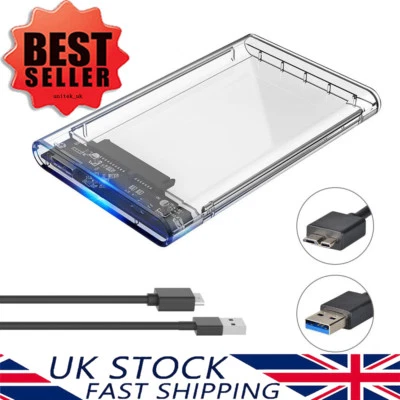 ORICO USB 3.0 to 2.5" Inch SATA External Hard Drive HDD SSD Enclosure Caddy Case - Image 1 of 4
