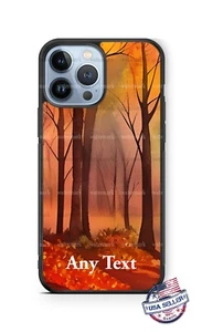 Funda de teléfono personalizada Fall Forest Scenery acuarela se adapta a iPhone Samsung Google - Imagen 1 de 11