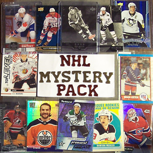 MYSTERY NHL HOCKEY SUPER PACKS BV $30+/Pk MEGA HITS 8 CARD PACK GUARANTEED VALUE