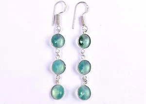 Amethyst Gemstone 925 Sterling Silver Handmade Dangle Drop Earrings Women Gift - Picture 1 of 11