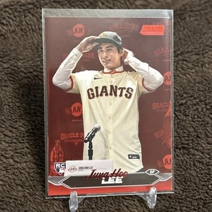 2024 Topps Stadium Club Jung Hoo Lee RC #274 Red Foil Rookie Giants NM Pack Fres - Picture 1 of 6
