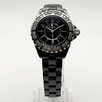 Chanel J12 H1173 33mm Black Ceramic Diamond Bezel Automatic Full Package - Image 1 of 4