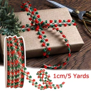 5 Yards Christmas Thread Ball Webbing Ribbons Home Decor DIY Sewing Accessories - Picture 1 of 10