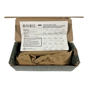 Caño desviador lineal redondo Brizo modelo RP81438‐BL negro mate montado en la pared - Imagen 1 de 6