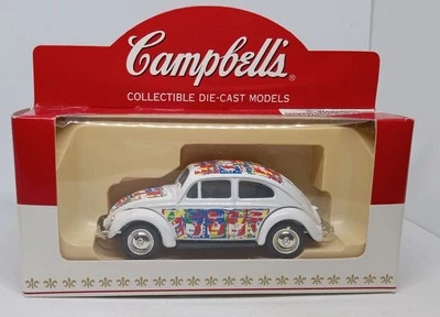 Lledo Campbell's Soup White '52 VW Beetle Diecast 1:55 IOB Open Box - Image 1 of 4