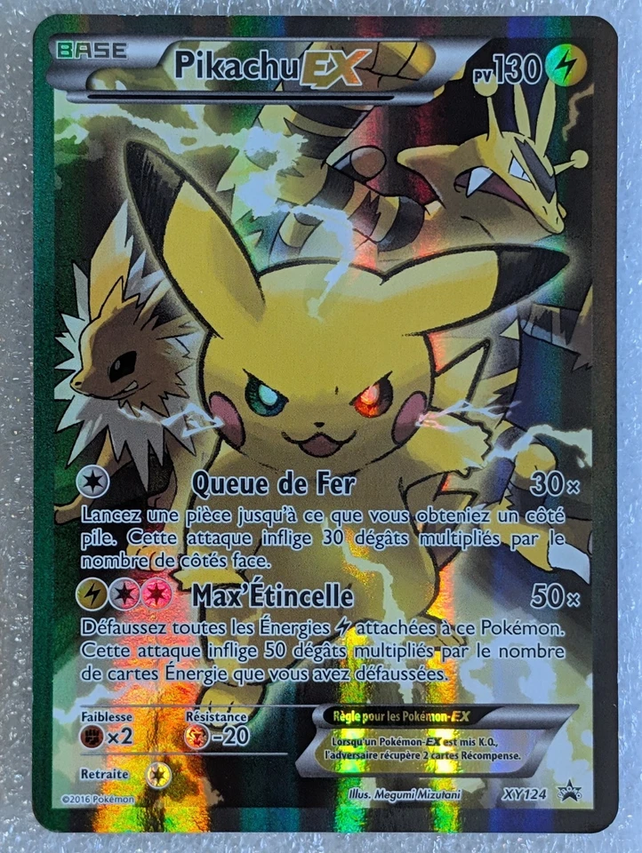 Pikachu EX - PROMO - XY124 - Official Pokémon Card FR - Image 1 of 2