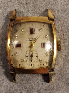 1950's LEE 17 JEWELS 10K RGP Swiss MENS WATCH Halgreen Movement Running - Imagen 1 de 19