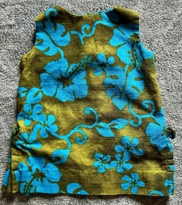 Vestido vintage de tela de corteza para niña de Royal Hawaiian - Hecho en Hawaii - Talla 2 - Imagen 1 de 2