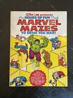 Livre de coloriage vintage Stan Lee Presents Marvel Mazes inutilisé 1978 couverture souple