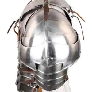 MEDIEVAL TEMPLAR KNIGHT RENAISSANCE 18G STEEL SHOULDER PAULDRONS ARMOR SET - Picture 1 of 5