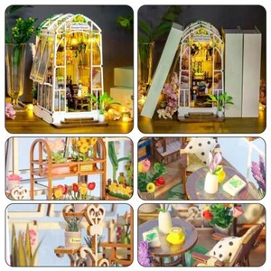 DIY Book Nook Kit Bookshelf Insert Decor Alley with Music Book Box Nook R8N N4E6 - Picture 1 of 17