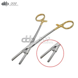 Tube Occluding Clamp Forceps 8'' w/Guard Gold Handle Surgical Instrument DS-1377 - Picture 1 of 3