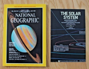 National Geographic & Map, July 1981; Saturn; Solar System; Costa Rica; Guanacos - Picture 1 of 20