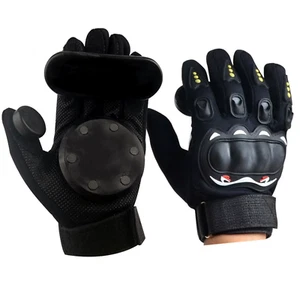 Longboard Downhill Slide Gloves Skate Protective Gear Impact Wrist Guard for Ski - Picture 1 of 12