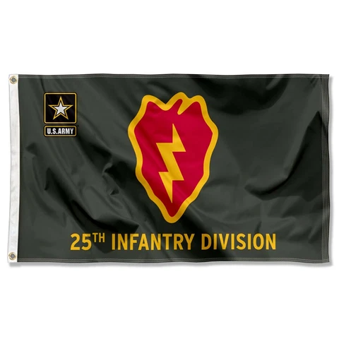 US Army 25th Infantry Division Flag Large 3x5 Cover