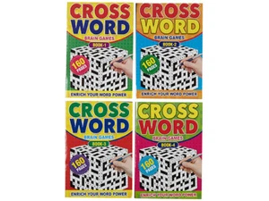 4 x A5 Crossword Book Words Find Puzzle 640 Pages Brain Game Cross Word - Picture 1 of 1