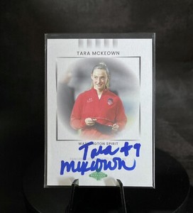 TARA McKEOWN 2022 PARKSIDE NWSL PARAMOUNT ON-CARD SP AUTO #PSS-TM SPIRIT!