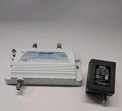 Holland Electronics CATV 1-Port Drop Amplifier with Power Supply Model HCDA-1 - Image 1 of 4