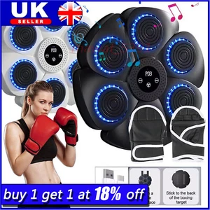 Smart Bluetooth Music Boxing Machine with Gloves Wall Mounted for Kid Adult UK - Picture 1 of 20
