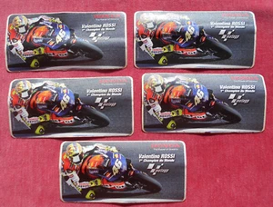 HONDA Valentino Rossi - 1 er Champion du Monde : Lot de 5 Autocollants ! - Picture 1 of 3