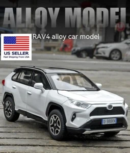 SUV RAV4 DIECAST NUEVO MODELO DE COCHE BLANCO CON SONIDO Y LUZ DIFÍCIL DE ENCONTRAR VEHÍCULO JUGUETE REGALO - Imagen 1 de 8