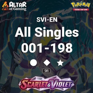 Pokémon TCG: Scarlet & Violet Base Set - Card Singles (SVI EN) [Mint] - Picture 1 of 189