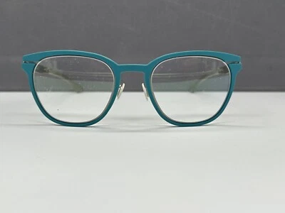 Ic! Berlin Monturas de Gafas Mujer Pantalón Redondo Azul Turquesa Verde Westside Np Foto 1 de 4