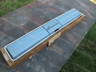 1975 Ford Granada NOS OEM Trim Panel/Gas Cover w/ Hinge Blue D5DB-66405AO2-AWA - Image 1 of 4