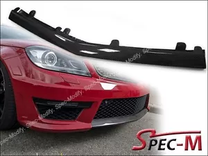 Front Bumper Carbon Fiber Center Cover Lip For 2012+ W204 C204 C63 AMG Only - Bild 1 von 3