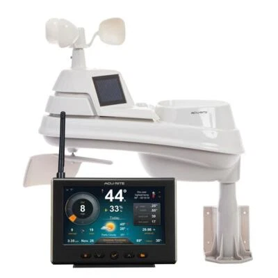 AcuRite Weather Station Dimmable Display Wind Speed Humidity Lightning Detector - Image 1 of 4