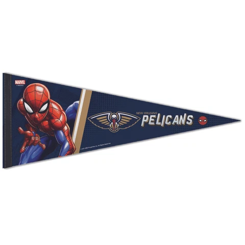 WinCraft New Orleans Pelicans NBA x Marvel 12'' x 30'' Premium Pennant Cover