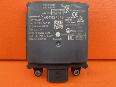 2020 Dodge Durango Jeep Grand Cherokee Blind Spot Monitor Sensor OEM 68418245AB Foto 1 de 4