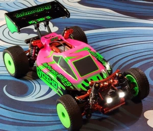 Brand New Kyosho MINI-Z Buggy full Red Aluminum upgrade w/everything RTR +lights - Picture 1 of 15