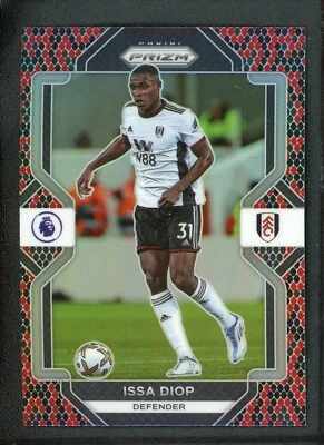 2022-23 ISSA DIOP PANINI PRIZM PREMIER LEAGUE SNAKE SKIN RED - Image 1 of 2