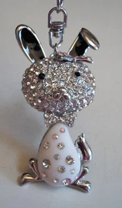 Mujer o Niña Genial Diamantes de Imitación Animal Moda Clip en Llavero - Imagen 1 de 5