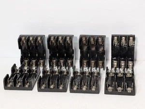 (8): Assorted Fuse Terminal Block Holders, Gould Shawmut, Taylor, Marathon, More - Picture 1 of 10