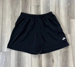 Pantalones Cortos Nike Para Hombre XL Negro Polar Carga Atléticos Sudaderas Gimnasio Entrenamiento Correr - Imagen 1 de 8