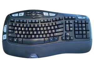 Logitech K350 Comfort Wave Wireless Ergonomic Keyboard NO RECEIVER/Dongle VGC - Picture 1 of 6