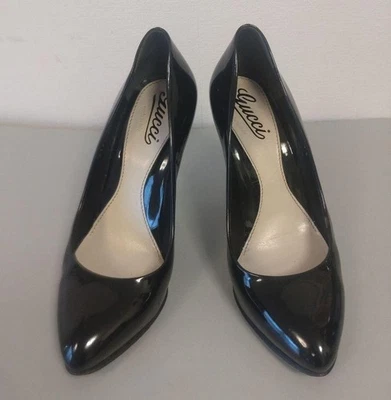 GUCCI Bombas Tacón Cuero Negro EU37.5/US7.5 105553c - Imagen 1 de 4