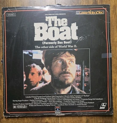The Boat (Das Boot) Laserdisc LD Laser Disc 1981 Wolfgang Petersen TESTED  - Image 1 of 4