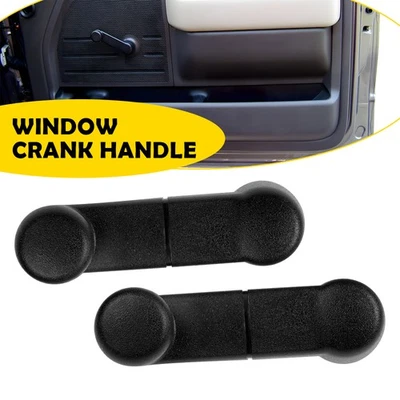 2X Inside Manual Window Crank Handles Black for 1993-2011 FORD RANGER F150 EOA - Image 1 of 4