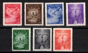 VATICANO 1947 Soggetti vari (posta aerea) 7v MNH** - Picture 1 of 1