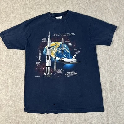 Vintage Y2K Kennedy Space Center Florida T-Shirt Medium - Image 1 of 4