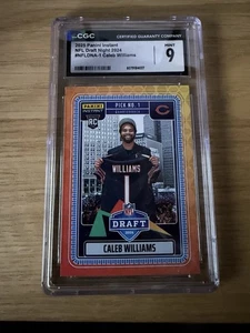 Panini Instant NFL Draft Night 2025 Caleb Williams #NFLDNA-1 Bears CGC 9/1000 - Imagen 1 de 2